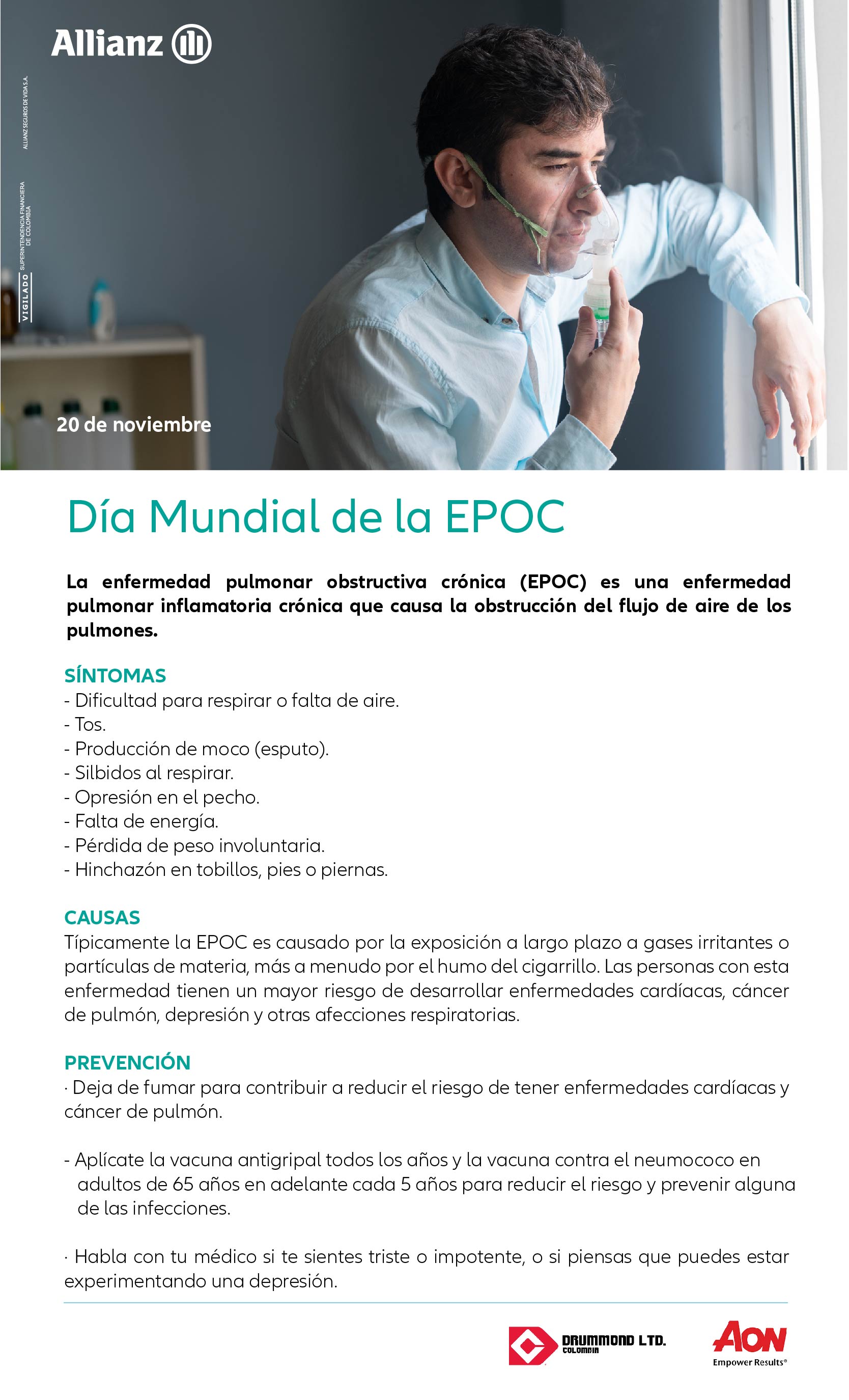 Dia mundial del EPOC (Enfermedad Pulmonar Obstructiva Crónica)
