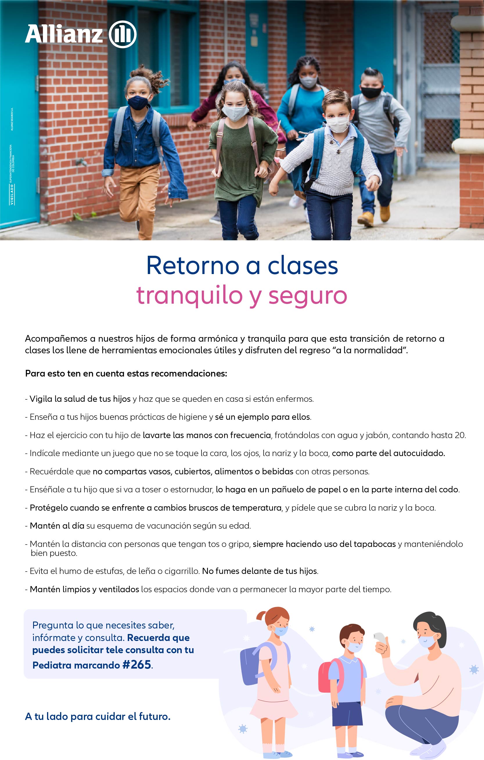 Retorno a clases tranquilo y seguro
