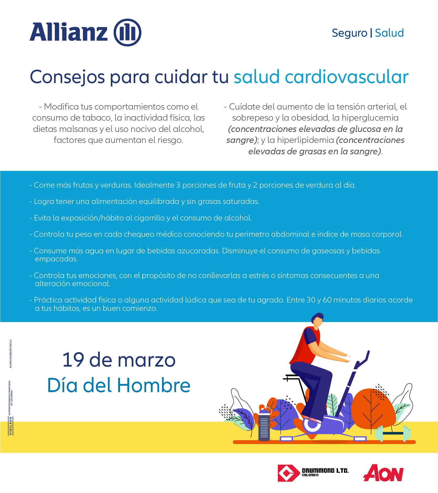 Día del Hombre "Consejos para cuidar tu salud cardiovascular".