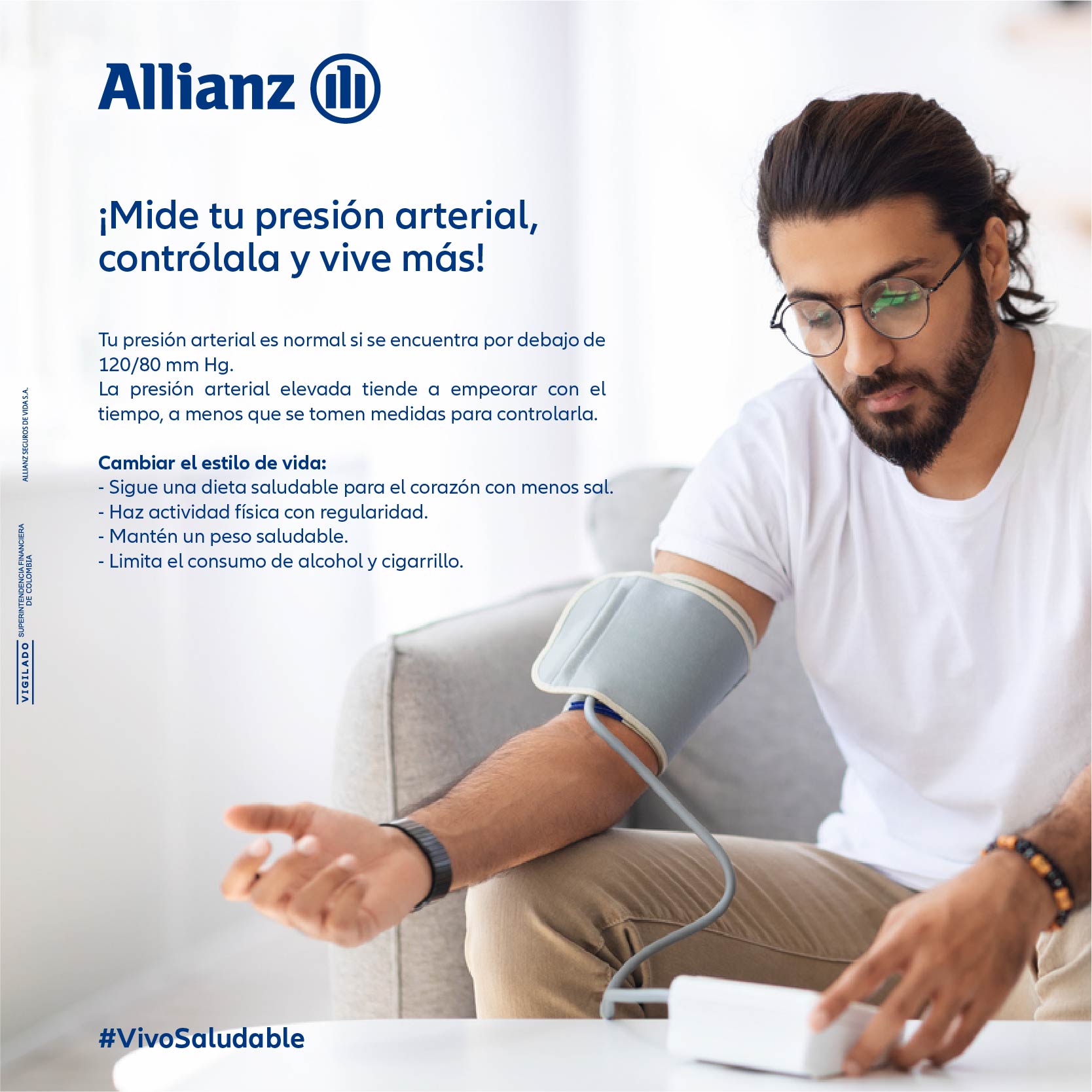 ¡Mide tu presión arterial, contrólala y vive mas!
