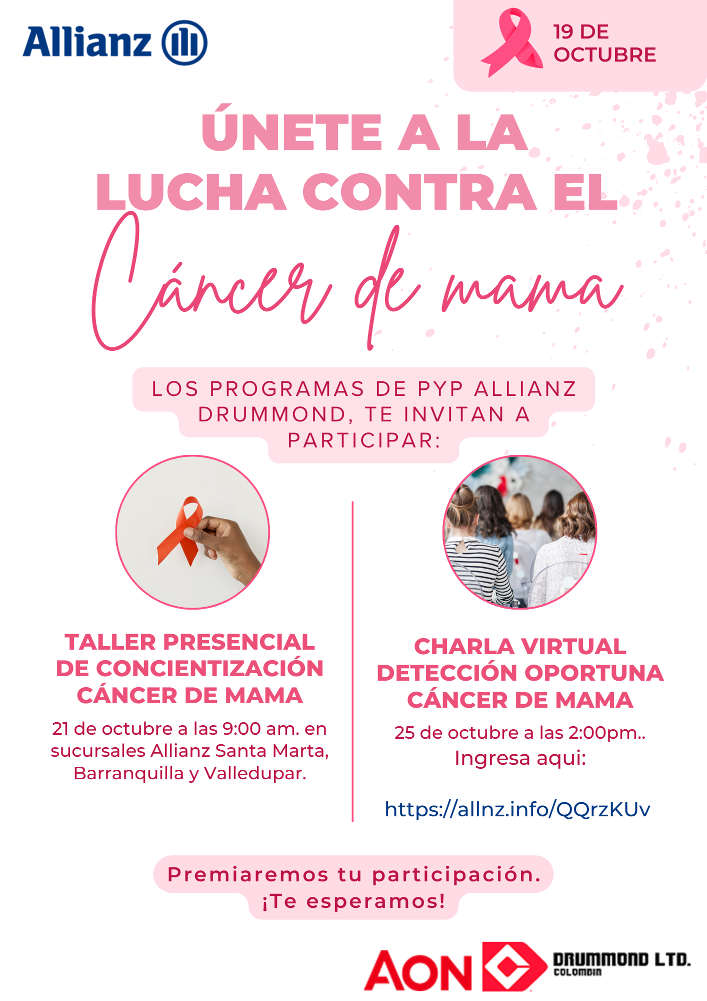 Celebración día mundial contra el Cáncer de mama