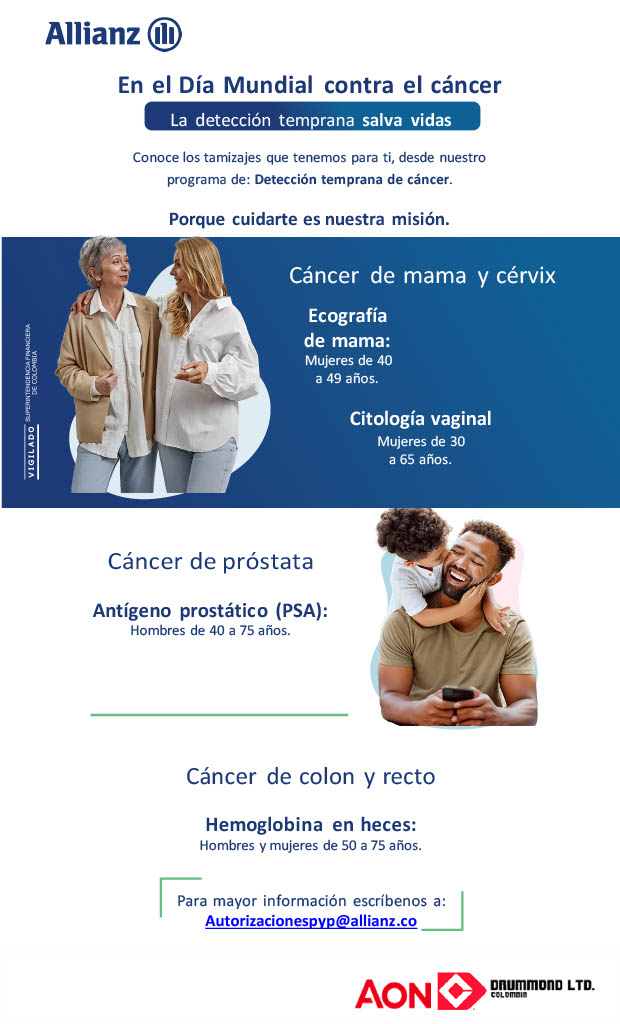 Día mundial contra el cáncer - Tamizajes detección temprana